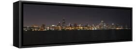 Chicago Illinois Skyline-Patrick Warneka-Framed Stretched Canvas