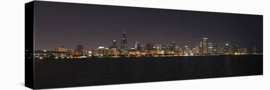 Chicago Illinois Skyline-Patrick Warneka-Stretched Canvas