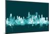 Chicago Illinois Skyline-Michael Tompsett-Mounted Art Print