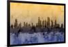 Chicago Illinois Skyline-Michael Tompsett-Framed Art Print