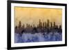 Chicago Illinois Skyline-Michael Tompsett-Framed Art Print