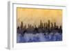 Chicago Illinois Skyline-Michael Tompsett-Framed Art Print