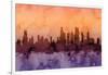 Chicago Illinois Skyline-Michael Tompsett-Framed Art Print