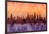 Chicago Illinois Skyline-Michael Tompsett-Framed Art Print