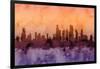 Chicago Illinois Skyline-Michael Tompsett-Framed Art Print