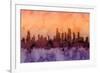 Chicago Illinois Skyline-Michael Tompsett-Framed Art Print