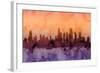 Chicago Illinois Skyline-Michael Tompsett-Framed Art Print