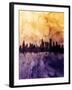 Chicago Illinois Skyline-Michael Tompsett-Framed Art Print