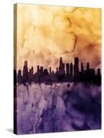 Chicago Illinois Skyline-Michael Tompsett-Stretched Canvas