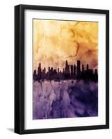 Chicago Illinois Skyline-Michael Tompsett-Framed Art Print