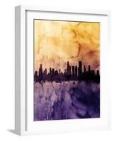 Chicago Illinois Skyline-Michael Tompsett-Framed Art Print