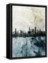 Chicago Illinois Skyline-Michael Tompsett-Framed Stretched Canvas