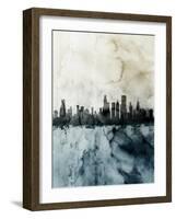 Chicago Illinois Skyline-Michael Tompsett-Framed Art Print