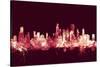 Chicago Illinois Skyline-Michael Tompsett-Stretched Canvas