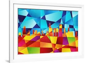 Chicago Illinois Skyline-Michael Tompsett-Framed Art Print