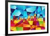 Chicago Illinois Skyline-Michael Tompsett-Framed Art Print