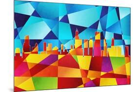 Chicago Illinois Skyline-Michael Tompsett-Mounted Art Print