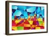 Chicago Illinois Skyline-Michael Tompsett-Framed Premium Giclee Print