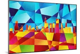 Chicago Illinois Skyline-Michael Tompsett-Mounted Art Print