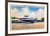 Chicago, Illinois - Transcontinental Airplane at Municipal Airport-Lantern Press-Framed Art Print