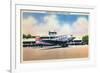 Chicago, Illinois - Transcontinental Airplane at Municipal Airport-Lantern Press-Framed Premium Giclee Print