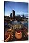 Chicago, Illinois, USA. View from the Ferris Wheel on Navy Pier.-Brent Bergherm-Stretched Canvas