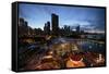 Chicago, Illinois, USA. View from the Ferris Wheel on Navy Pier.-Brent Bergherm-Framed Stretched Canvas