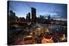 Chicago, Illinois, USA. View from the Ferris Wheel on Navy Pier.-Brent Bergherm-Stretched Canvas