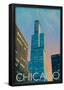 Chicago, Illinois, View of the Sears Tower-null-Framed Poster