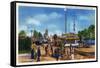 Chicago, Illinois - World's Fair; Enchanted Island-Lantern Press-Framed Stretched Canvas