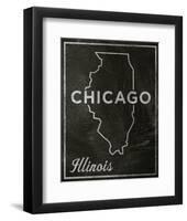 Chicago, Illinois-John Golden-Framed Art Print