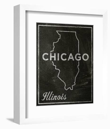 Chicago, Illinois-John Golden-Framed Art Print