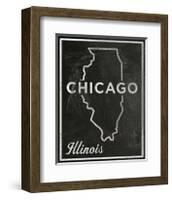 Chicago, Illinois-John Golden-Framed Giclee Print