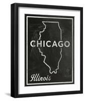 Chicago, Illinois-John Golden-Framed Giclee Print