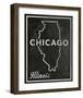 Chicago, Illinois-John Golden-Framed Giclee Print