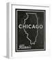 Chicago, Illinois-John Golden-Framed Giclee Print