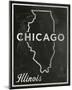 Chicago, Illinois-John Golden-Mounted Giclee Print