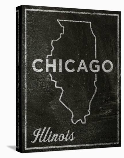 Chicago, Illinois-John Golden-Stretched Canvas