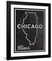 Chicago, Illinois-John W^ Golden-Framed Art Print