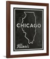 Chicago, Illinois-John W^ Golden-Framed Art Print