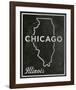 Chicago, Illinois-John W^ Golden-Framed Art Print