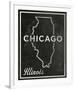 Chicago, Illinois-John W^ Golden-Framed Art Print