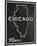 Chicago, Illinois-John W^ Golden-Mounted Art Print