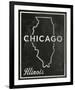 Chicago, Illinois-John W^ Golden-Framed Art Print