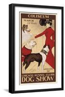 Chicago Kennel Club's dog show-George Ford Morris-Framed Art Print