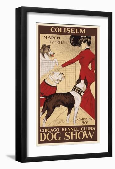 Chicago Kennel Club's dog show-George Ford Morris-Framed Giclee Print