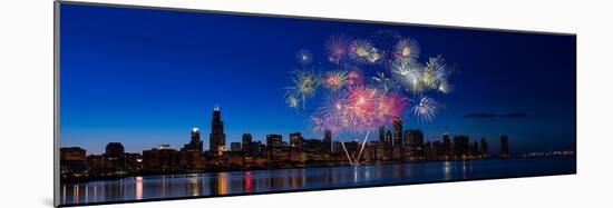 Chicago Lakefront Fireworks-Steve Gadomski-Mounted Photographic Print