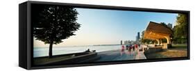 Chicago Lakefront Panorama-Steve Gadomski-Framed Stretched Canvas