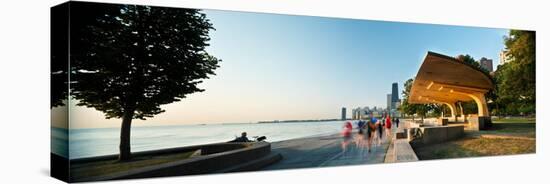 Chicago Lakefront Panorama-Steve Gadomski-Stretched Canvas