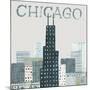 Chicago Landmarks I-Michael Mullan-Mounted Art Print
